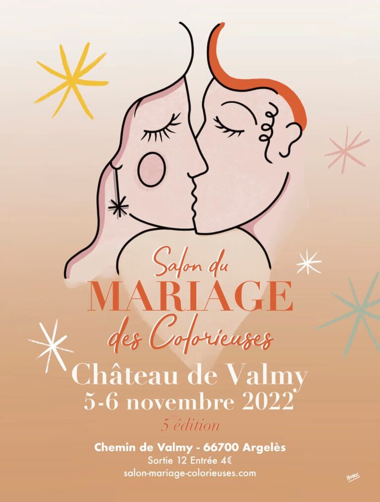 Affiche du Salon du mariage des Colorieuses